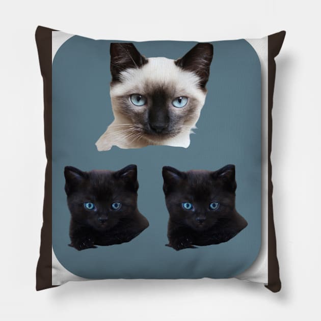 kittens Pillow by KA&KO