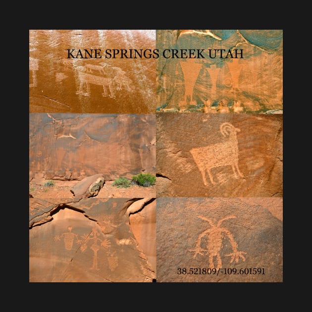 Kane Springs Creek Utah rock art site by dltphoto