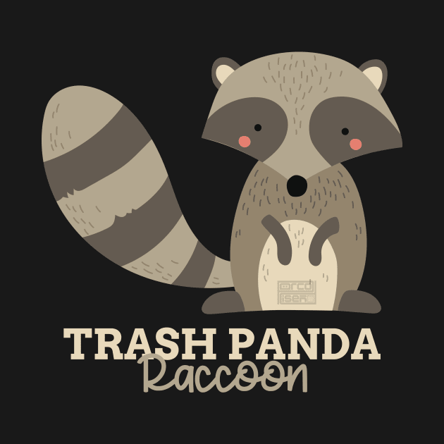 Funny Animal Name Meme Trash Panda RACCOON by porcodiseno