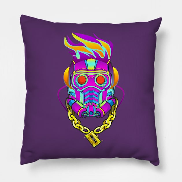 Neon Star Pillow by bosslogic