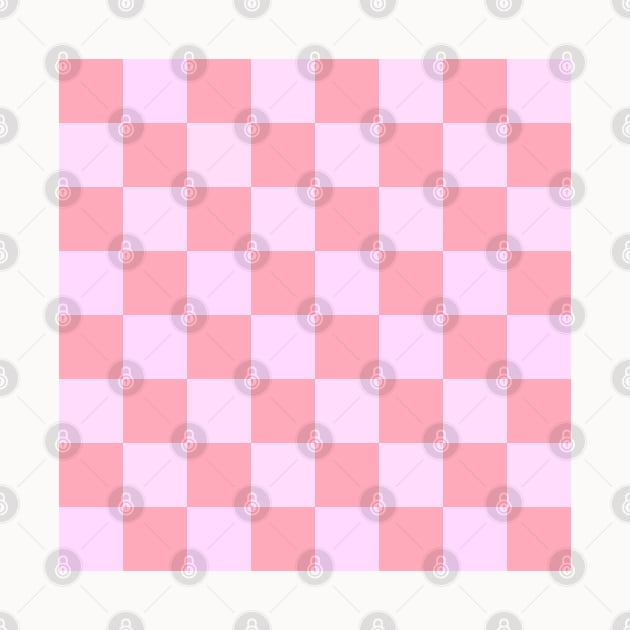 Checkerboard Pastel Pink Pattern Cute Aesthetic by Trippycollage