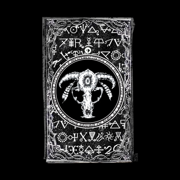 Golden Goat Totem Chaos Magic Gematria Zodiac Scull by Esoteric Origins