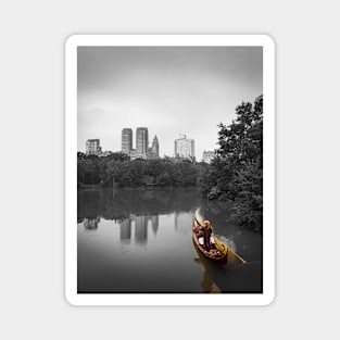 Central Park Manhattan Gondola Boat NYC Magnet