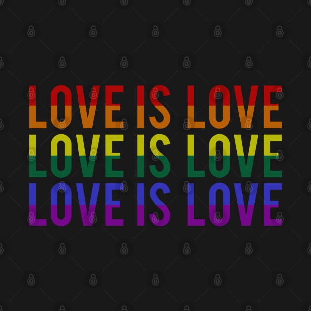 Rainbow Flag  LGBT Pride Month Love is Love by Scar