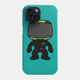 George Russell Custom Mini Figure – F1 2023 Season Green Helmet Phone Case