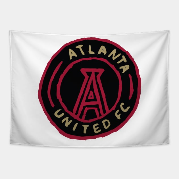 Atlanta Uniteeed fc 05 Tapestry by Very Simple Graph