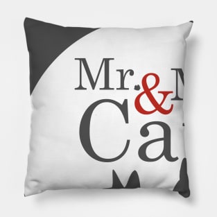 Mr & Mrs Cat Pillow