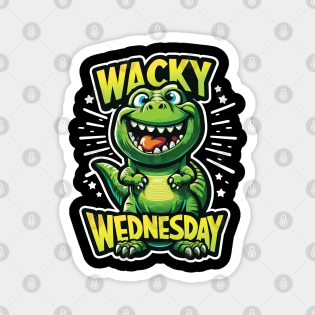 Wacky Wednesday Funny Crazy Silly Graphic Magnet by Graphic Duster