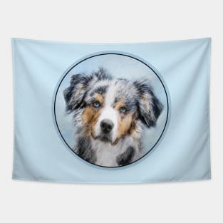 Miniature American Shepherd Painting - Dog Art Tapestry