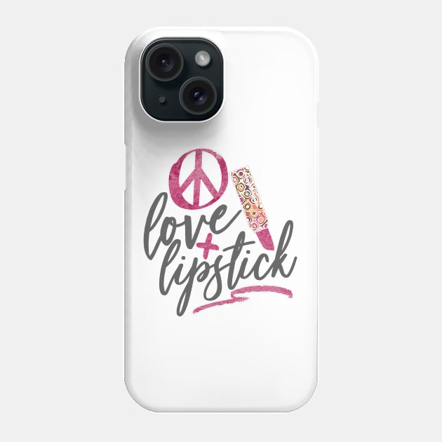 Love and lipstick Phone Case by artsytee