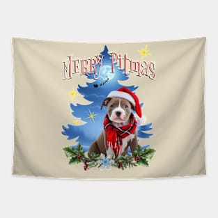 Merry Pitmas Tapestry