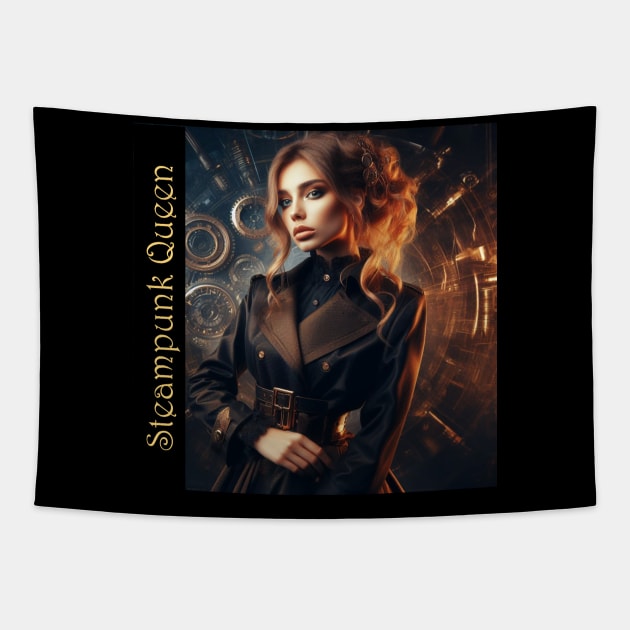 Steampunk Queen Tapestry by PlayfulPandaDesigns