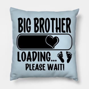 Big Brother Loading (black text) Pillow