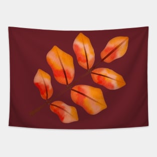 Autumn Leaf Watercolor Tapestry