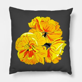 orange double tulip Pillow