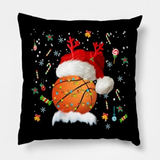 Basketball Ball Christmas Basketball Player Xmas Party Gift for Basketball Lover Pillow