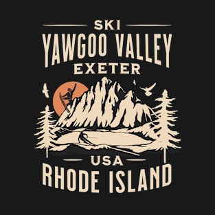 Yawgoo Valley ski and Snowboarding Gift: Hit the Slopes in Style at Exeter, Rhode Island Iconic American Mountain Resort T-Shirt