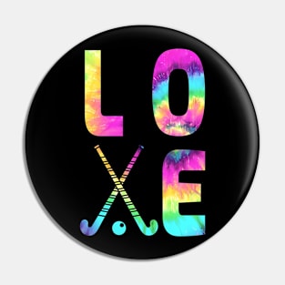 Tie Dye Field Hockey Lover Pin