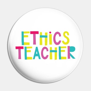 Ethics Teacher Gift Idea Cute Back to School Pin