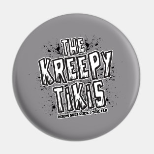 The Kreepy Tikis Splatter Logo Pin