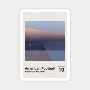 American Football 3 / Minimalist Graphic Poster Art Design Magnet