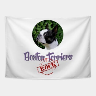 Boston Terriers Rock! Tapestry