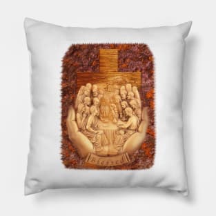 just pray cross Pillow