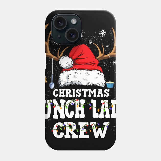 Christmas Lunch Lady Crew Santa Hat Reindeer Xmas Gift Phone Case by Danielsmfbb