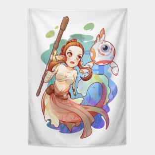 Fanart space mermaid Tapestry