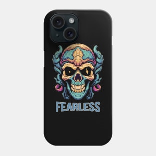 Fearless Retro Sci-fi Monster Skull Phone Case