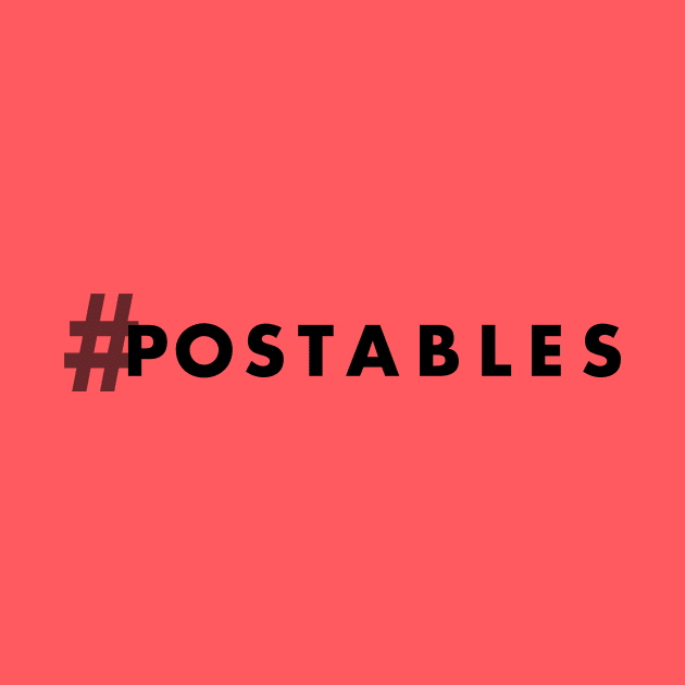 #POstable Hashtag (dark) by Hallmarkies Podcast Store