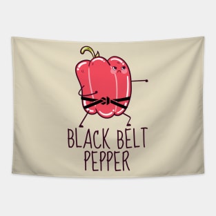 Black Belt Pepper Funny Tapestry