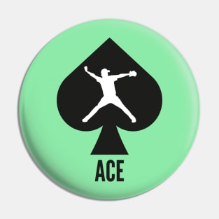 Ace pitcher- a baseball design Pin