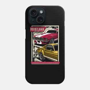 Retro 1967 Mustang Fastback Phone Case