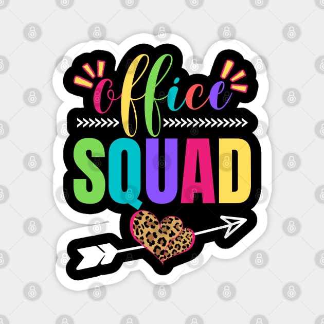 Office Squad Leopard School Secretary Clerk Administrative Magnet by Johner_Clerk_Design