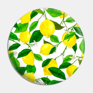 Watercolor Lemon Pin