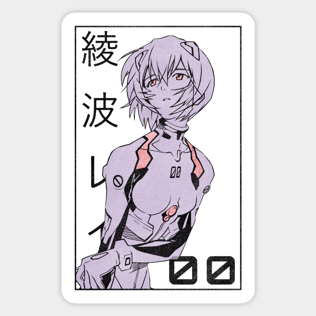 Rei Ayanami Evangelion Manga V2 Evangelion Sticker Teepublic Rei Ayanami Evangelion Manga V2 Evangelion Sticker Teepublic