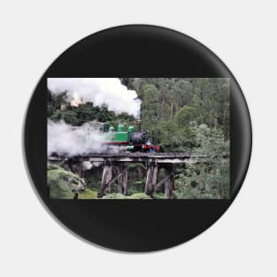 Puffing Billy on historical Trestle Bridge, Dandenong Ranges Pin