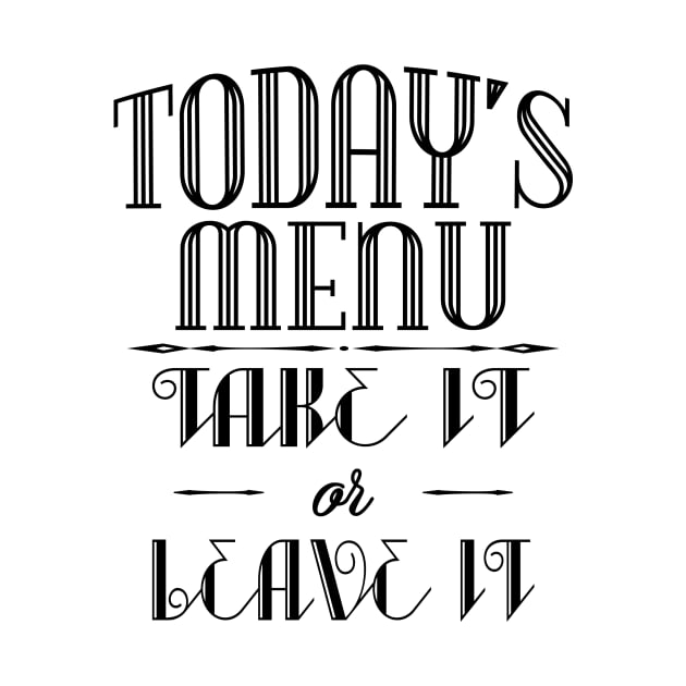 Today's menu- Take it or leave it by nektarinchen