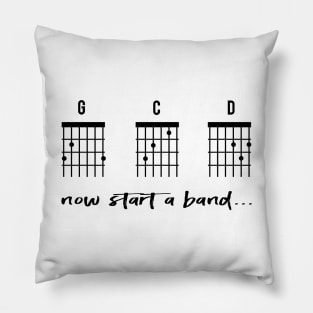 Guitar Chords gift for father, gift for guitar player and guitarist Pillow