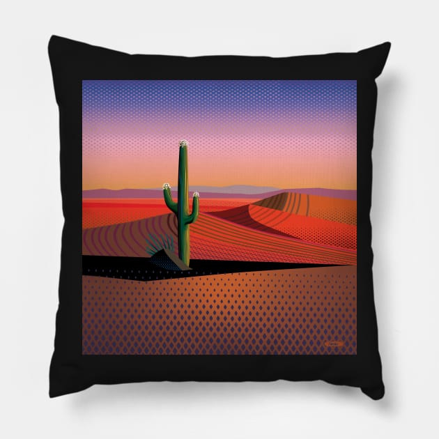 Saguaro Spiritual Pillow by charker