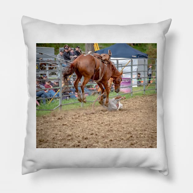 RODEOS, HORSES, COWBOYS Pillow by anothercoffee