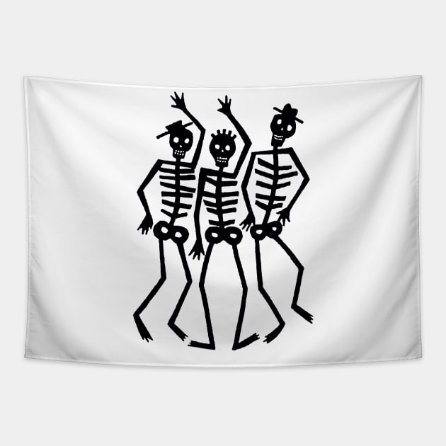 Skeletons | Skeleton Bones | Hiding Out | Jon Cryer Tapestry by japonesvoador