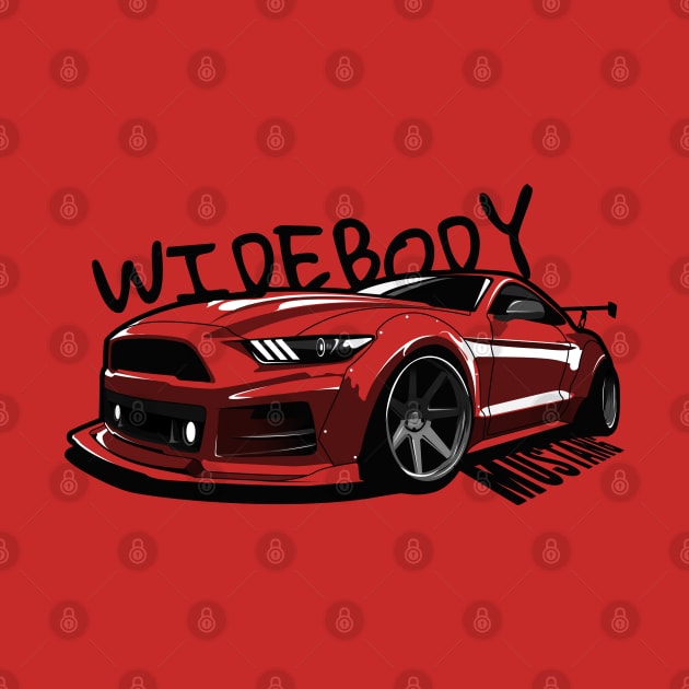 USDM - Mustang Widebody - CarCorner by CarCorner - Automotive Artwork