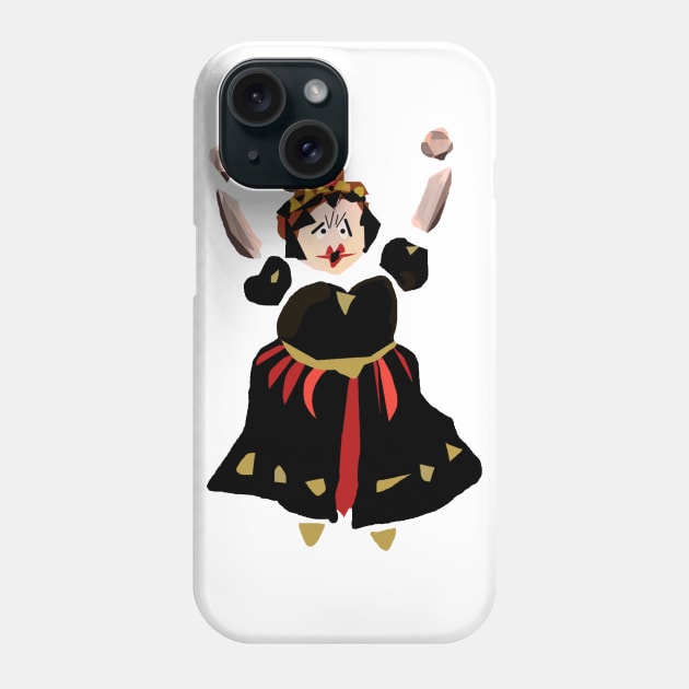 Red Queen Alice In Wonderland Phone Case by pamh23