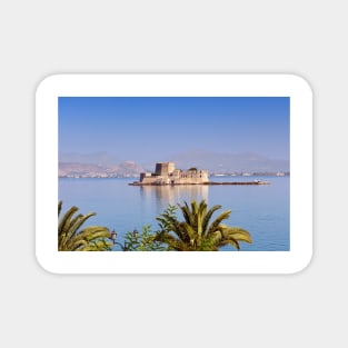 The castle of Bourtzi in the bay of Nafplio, Greece Magnet