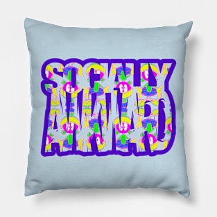 Socially Awkward Martian Pillow