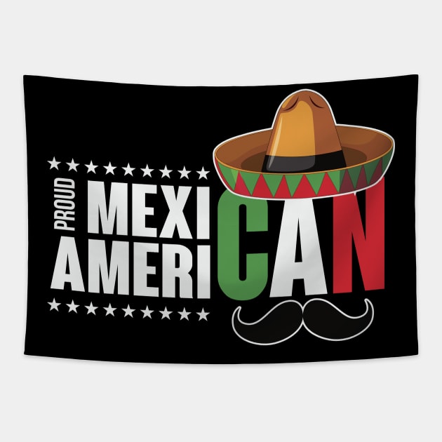 Proud Mexican American Tapestry by ryanjaycruz