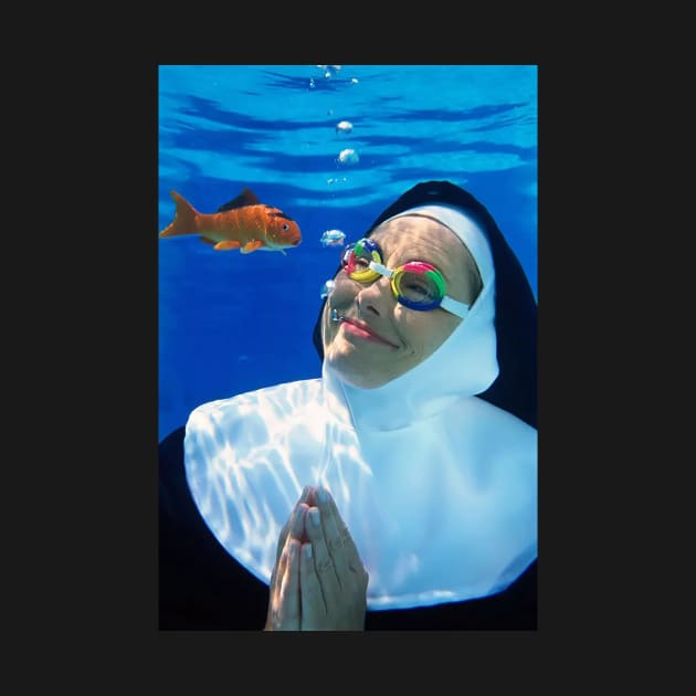 The art of Stock-like photos 4 : Diving nun by Lukasking Tees