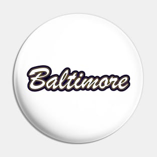 Football Fan of Baltimore Pin